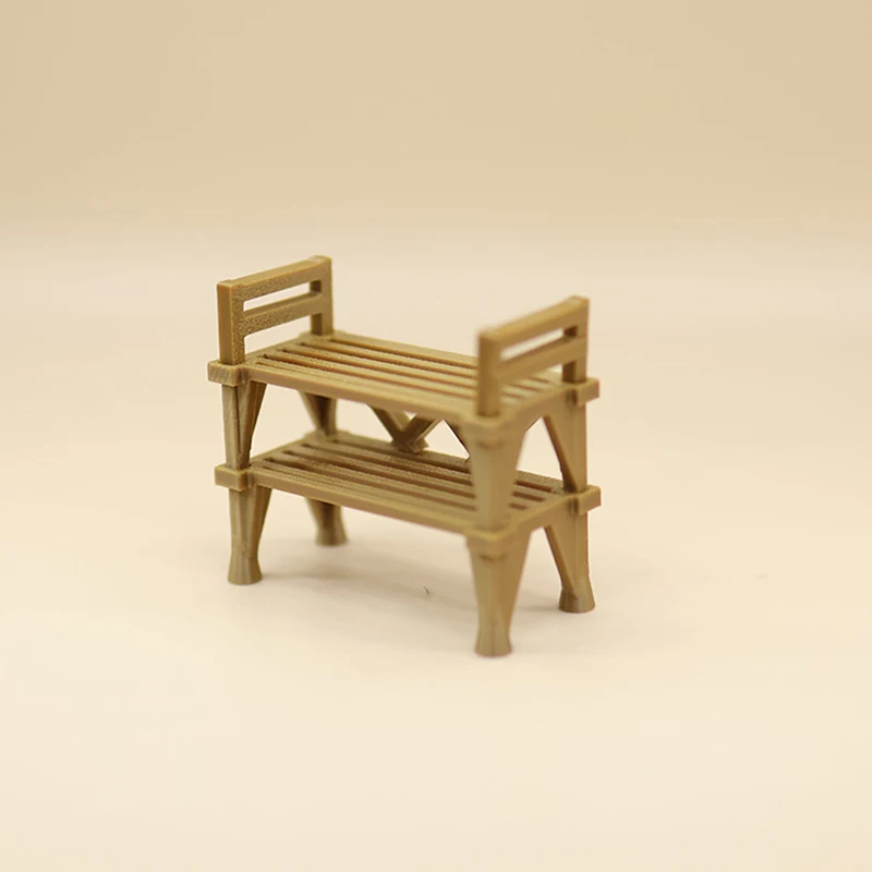 1Pc Dollhouse Double Layer Shoe Rack Model Simulation Dolls House Home Scene Furniture Decoration Toys Accessories