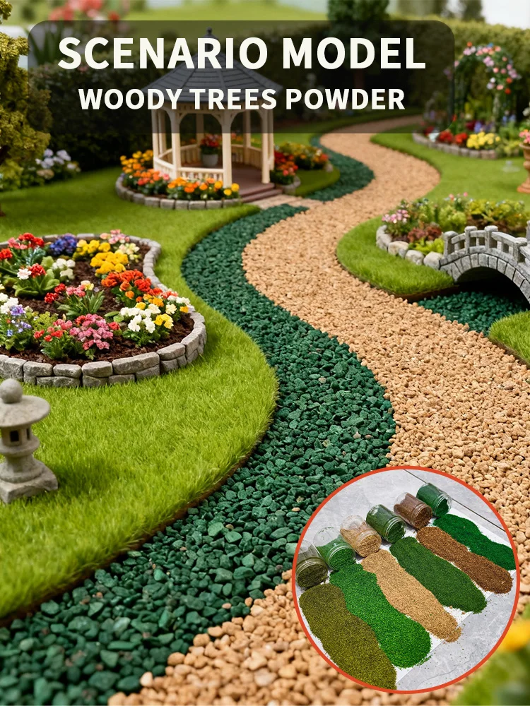 Holz-Baum-Pulver zum Schleifen und Verstreuen von Laub für HO OO N DIY-Modellbau/Baumherstellung/Bausätze/Diorama