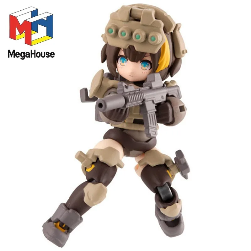 Genuine Original Mega House Desktop Army Titania Delta Action Figure PVC Collectible Model Dolls Statuette Ornament Gift Toys