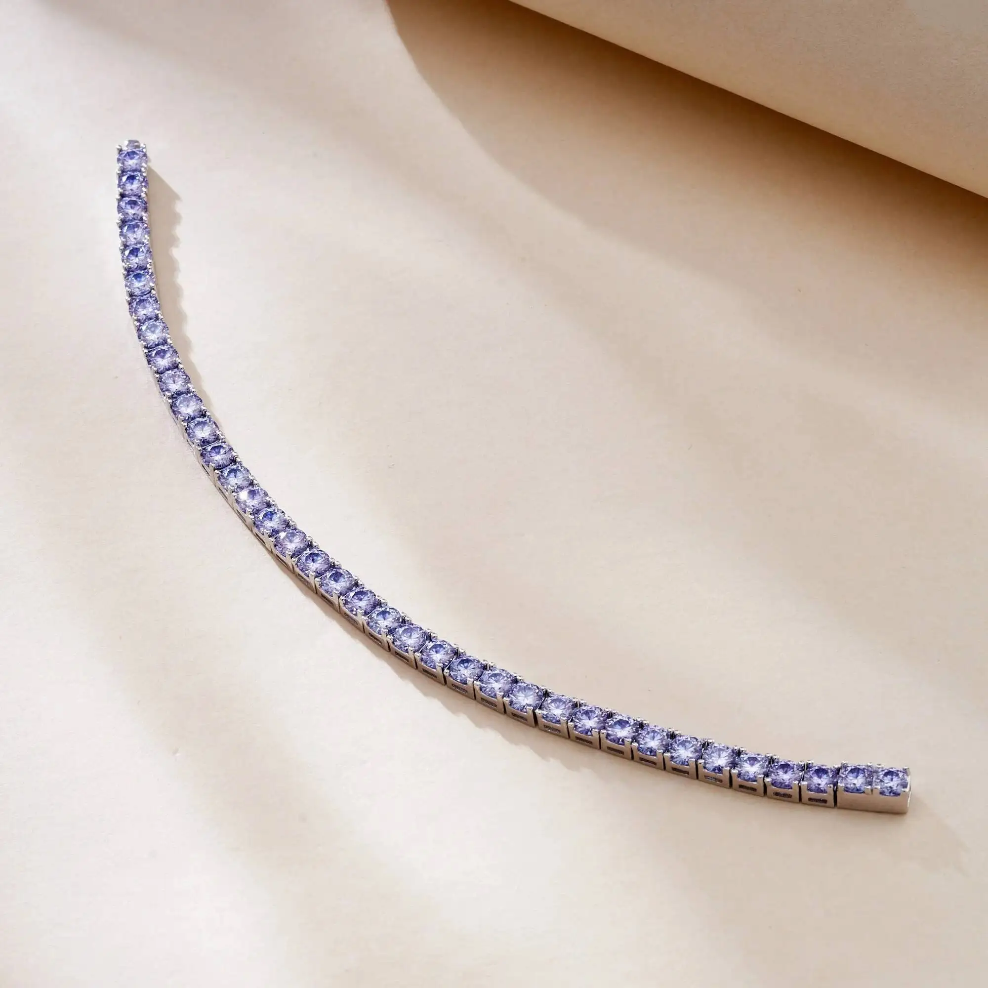 TY Moissanit-Tennisarmband, 925er Silber, versteckter Verschluss, GRA-zertifizierter Labordiamant, 18 Karat Hochzeitsarmbänder für Damen und Herren – Detail 6