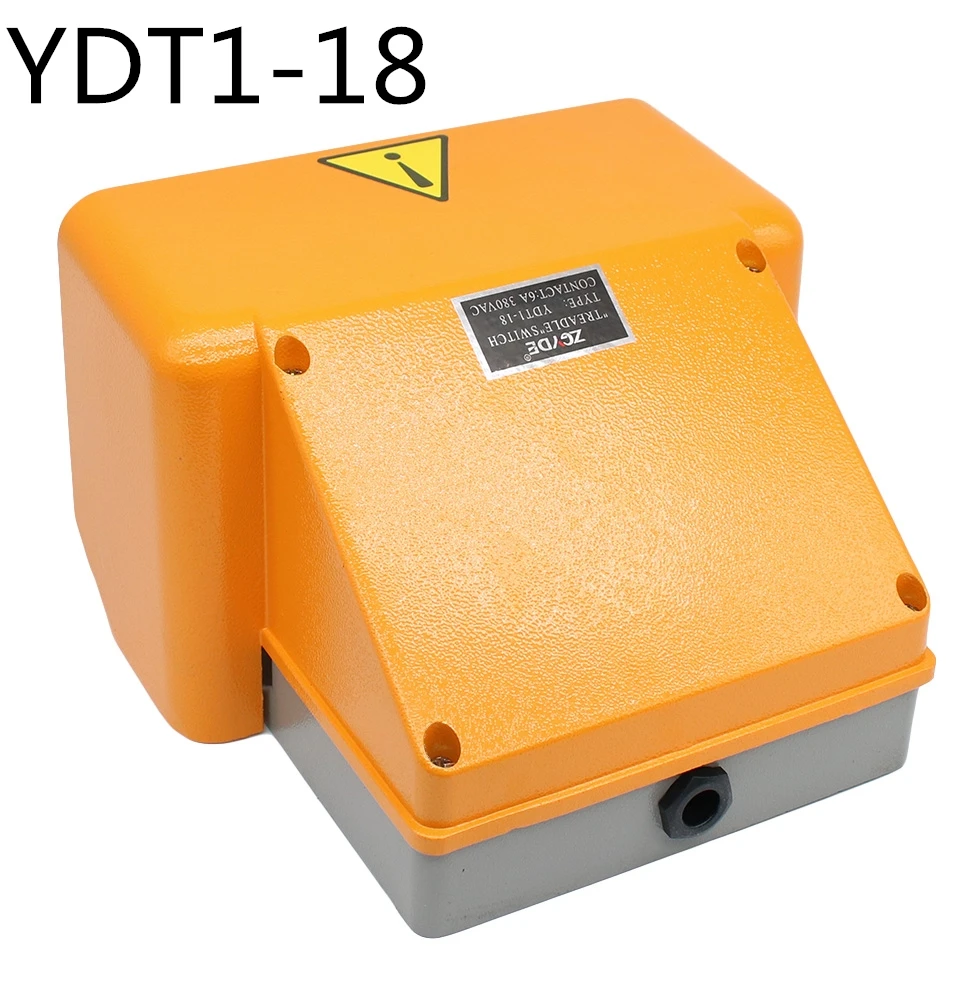 YDT1-18 Foot treadle Switch Pedal Foot Control Switch 250V 380V 10A double pedal use for bending machine punch
