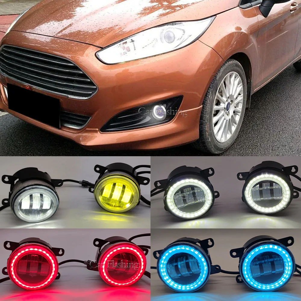 

For Honda Fit ENVIX City Civic crider GREIZ fog light accessories modification angel eye light,Car modification fog lights