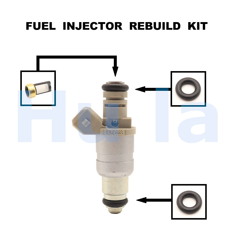 Fuel Injector Service Repair Kit Filters Orings Seals Grommets for  KIA Sephia Stufenheck FA 1.5i 1996 1997 VAZ6238