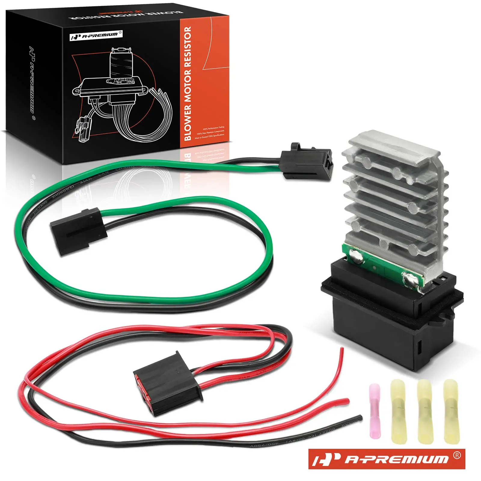 A-Premium Heater Blower Motor Resistor w/ Wire Harness for Chrysler LHS 94-97 99-01 300M 99-04 Eagle Vision 93-97 Dodge Intrepid