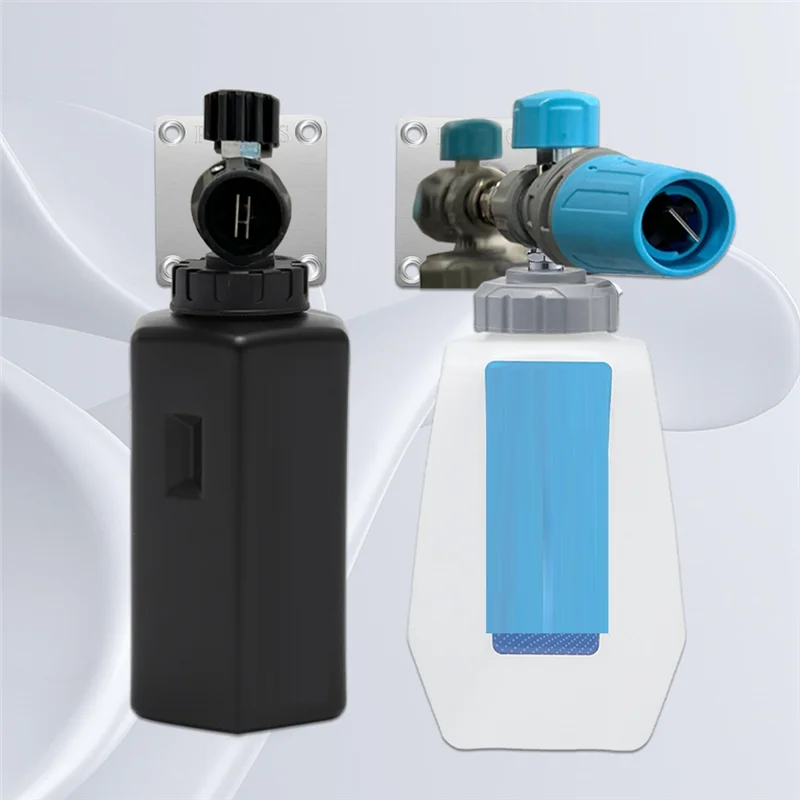 Supporto per cannone in schiuma per idropulitrice, supporto per cannone in schiuma automatico a connessione rapida da 1/4 di pollice, pressione in acciaio inossidabile durevole 4PCS-AB0