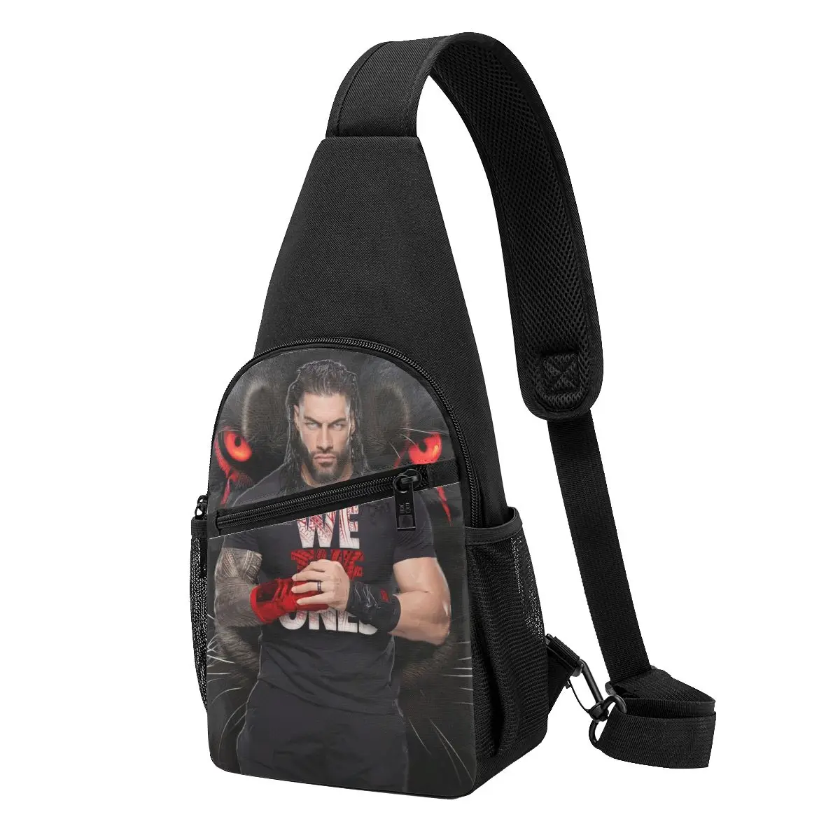 

Wrestler Roman Reigns Wrestling Chest Bag Men Sling Crossbody Backpack Chest Bag Travel Hiking Daypack Shoulder Bag