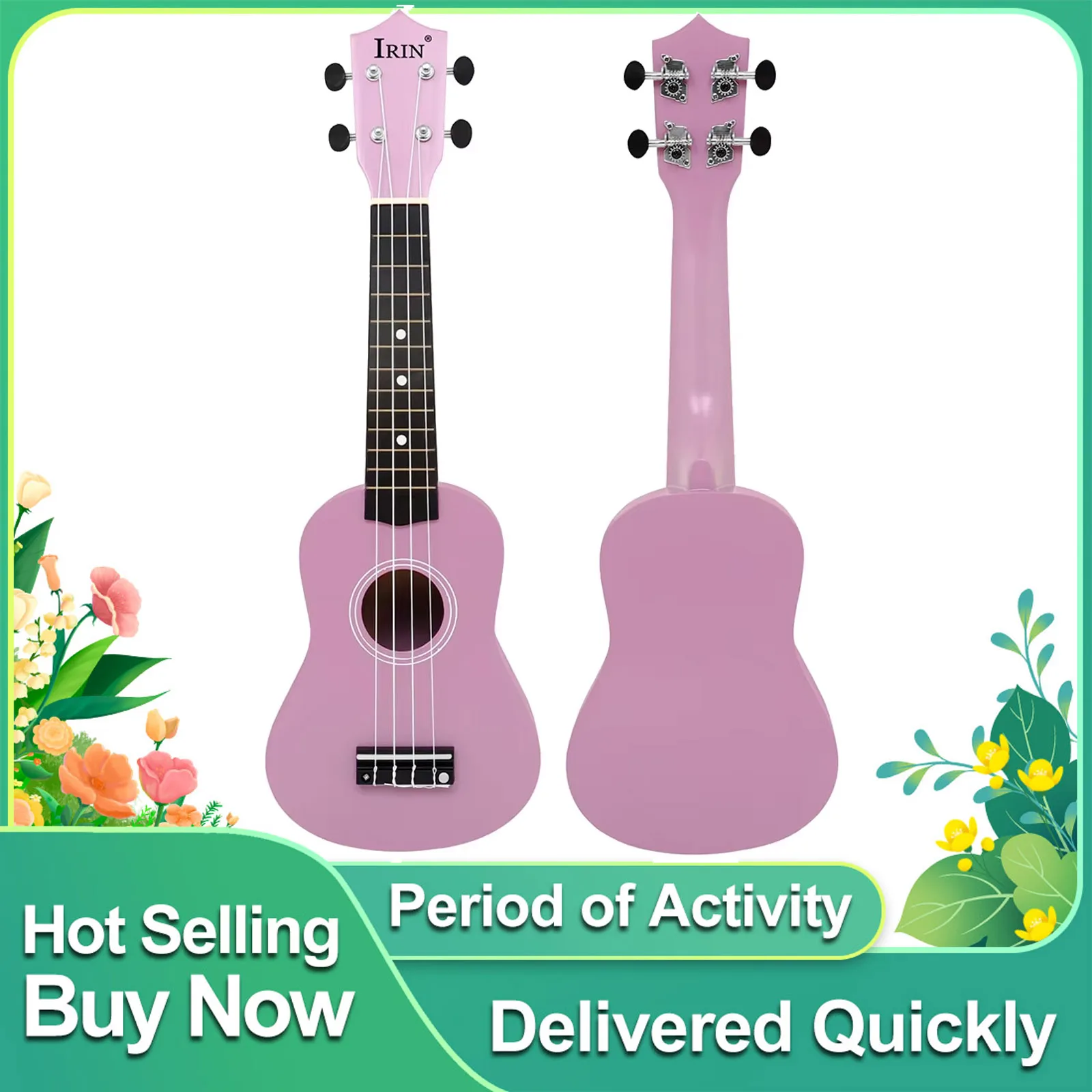 

IRIN 21-дюймовая гавайская гитара, 4-струнная гитара, мини-гавайская гитара, липа, гавайская гитара, струнный инструмент для начинающих, детский подарок