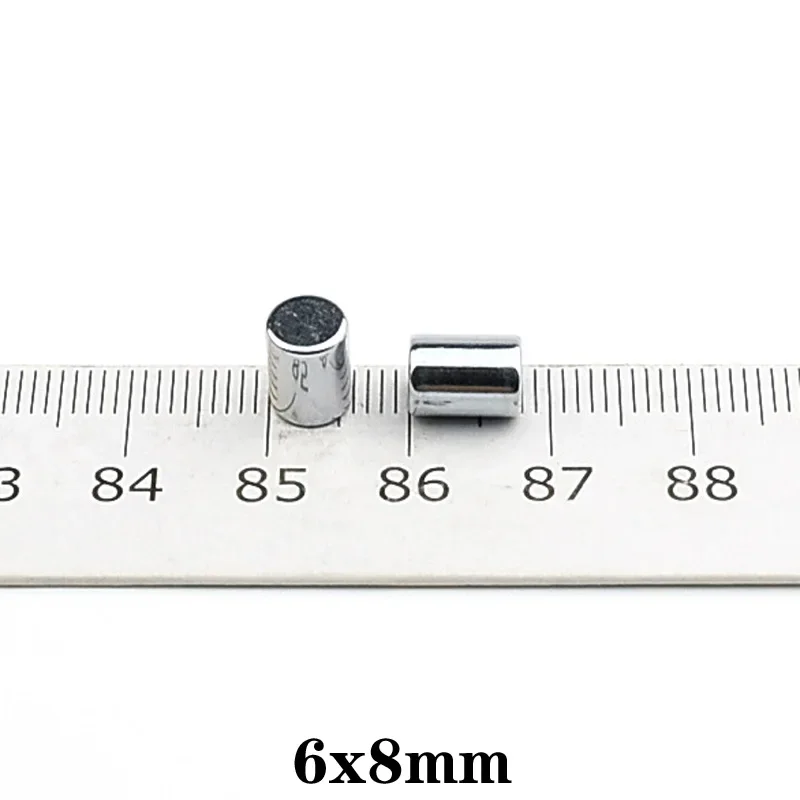 6x8mm thinck Powerful Magnetic  6mmx8mm Permanent Small Round Magnet 6x8mm Neodymium Magnet Super Strong magnet 6*8