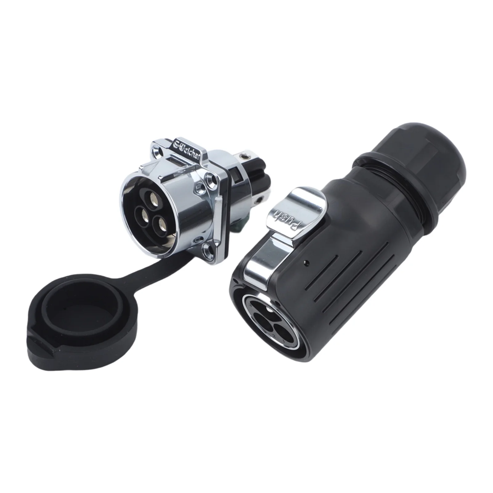 50A LP-28 Waterproof Circular Connector with Screw-Type Coupling Mechanism for Repeated Mating in Industrial Environments