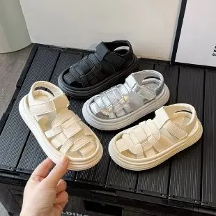 2024 Summer New Children's Roman Sandals Fashion Platform Boys and Girls Overhead Sandals