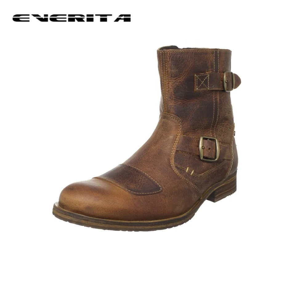 Couro genuíno Motocicleta Equitação Botas, Street Moto Racing Ankle Boots, Touring, CE Pass