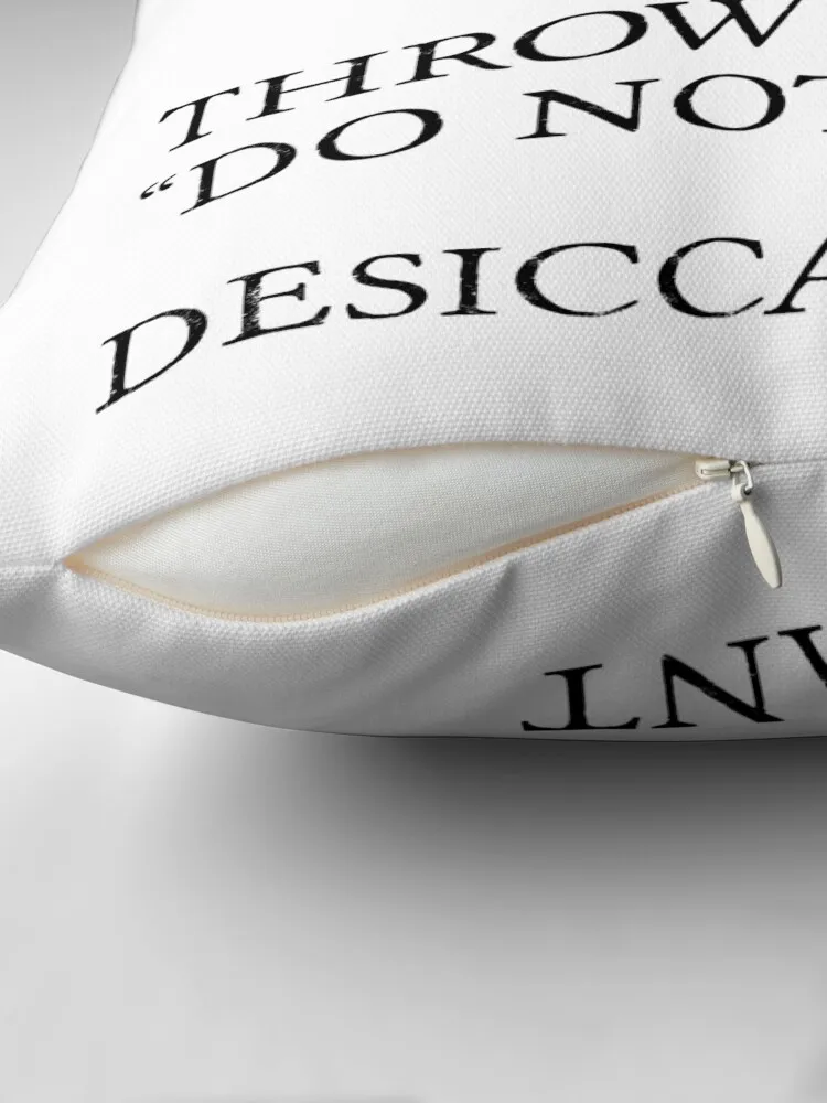 Silica Gel Desiccant Do no eat (correct) Throw Pillow New year Bed pillowcases ornamental pillows