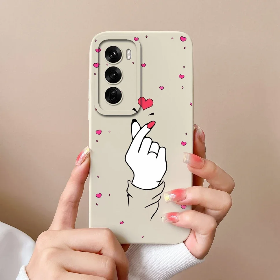 For OPPO Reno12 Pro 5G Case Lovely Dinosaur Liquid Silicone Soft Cases Shockproof Phone Cover For OPPO Reno 12 12Pro Fundas Capa