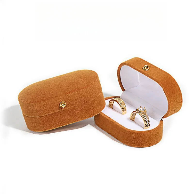 Velvet Wedding Ring Pair Box, Elegant Storage Solution