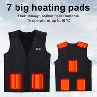 Winter Heated Vest USBSingle Fleece Smart USB Charging Electric Heating Vest for Men Women Fast Heating Electric Clothing Vest