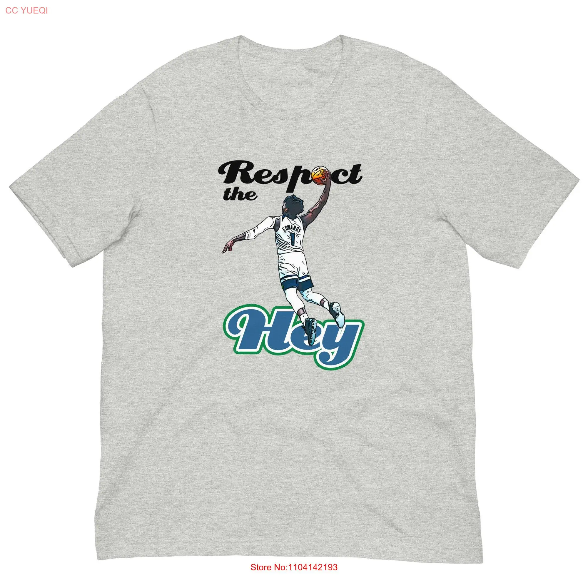 Respect The Hey t shirt Minnesota Basketball Anthony Edwards long or short sleeves