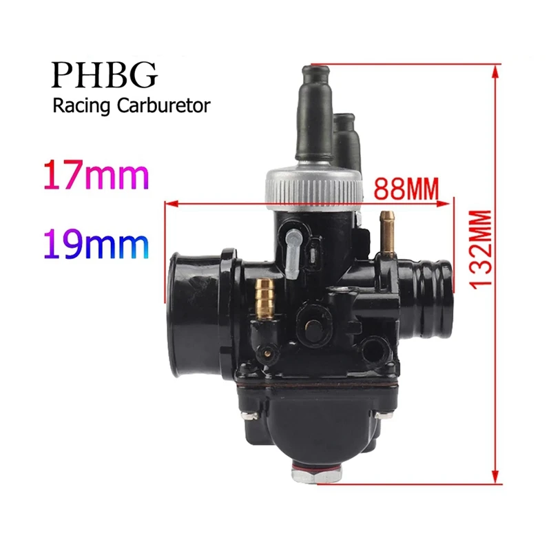 Motorcycle Carburetor PHBG DS Carburetor With Oil Pan For Yamaha Zuma DIO JOG 50CC 90CC RG50 BWS100