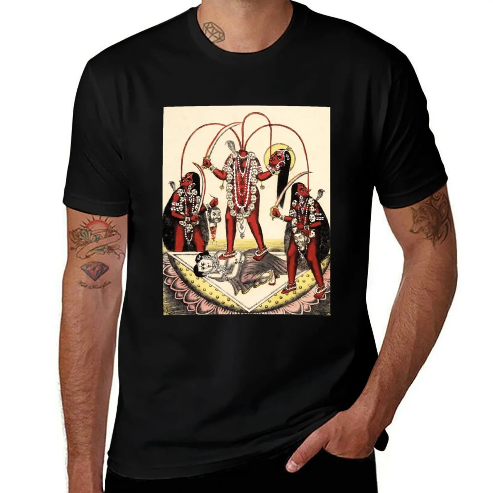 Chhinnamasta Shiva Kali Goddess Deities T-Shirt Holiday Lightweight T-Shirt