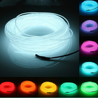 3V 5V 12V 2M/3M/5M Neon Light Dance Party Decor Light USB Neon LED lamp Flexible EL Wire Rope Tube Waterproof LED Strip Tape