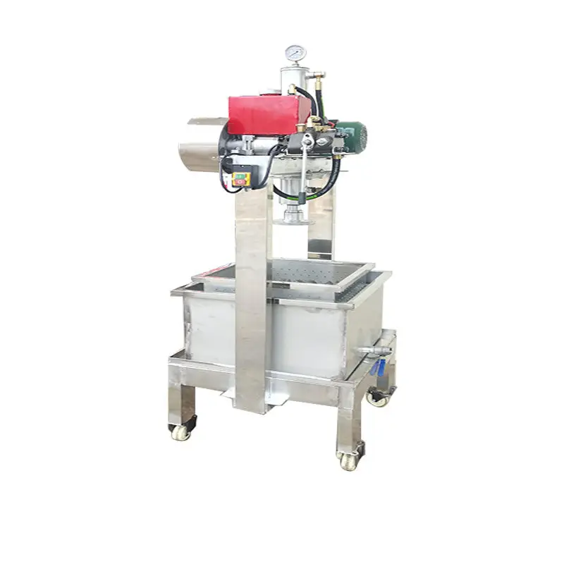

Electric hydraulic press Commercial automatic jack Stainless steel spiral large lard residue honey juicer