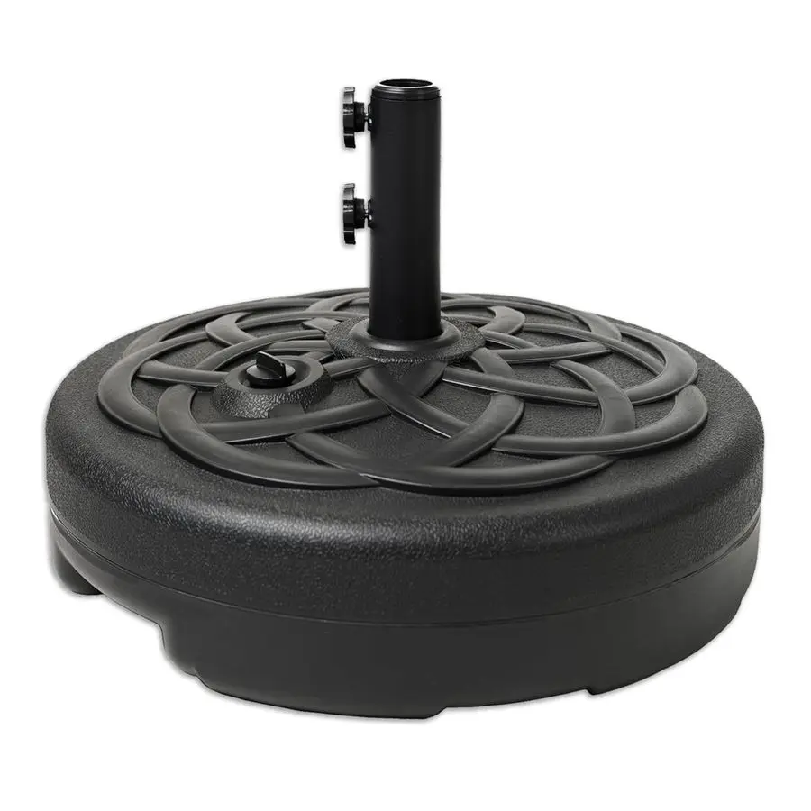 

112 lb Heavy Duty Water Fillable Base Stand for Patio Outdoor Market Table Umbrella, Black