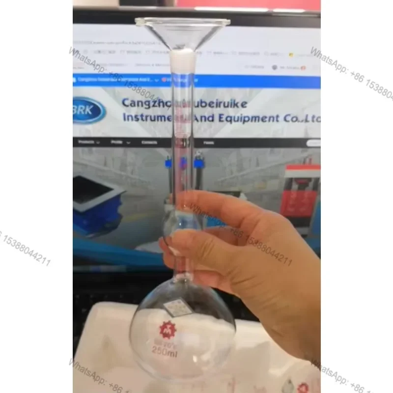 Glass Pycnometer Le Chatelier Flask Specific Gravity Bottle Cement Pycnometer Le Chatelier Flask with Cheap Price