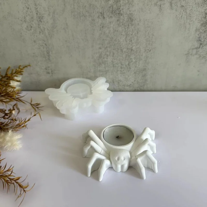 Halloween Spider Aromatherapy Candlestick Bracket Mold Plaster Mold Decoration