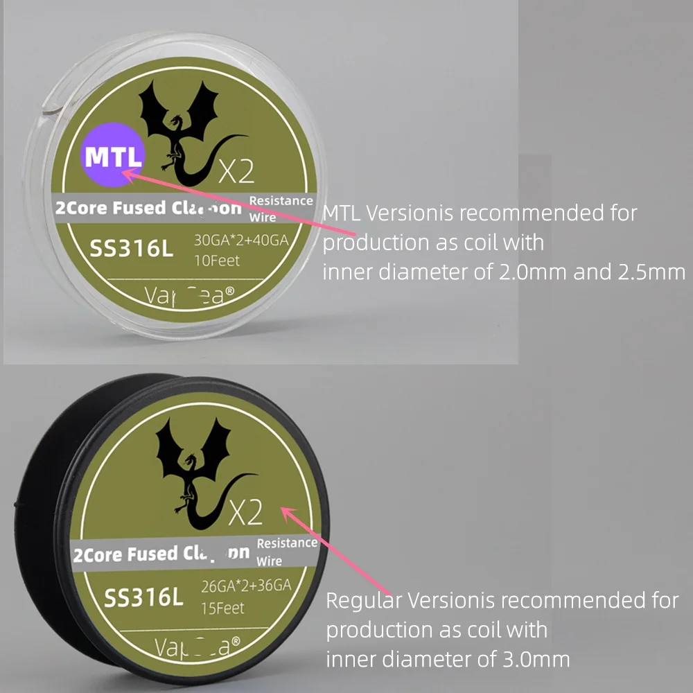 23 Tpyes DL/MTL/RDL/BORO Style 10/15Feet Each Roll Ni80Cr20/A1/S.S. 316L Resistances Repair Wire For 2.0/2.5/3.0mm Hole Spring