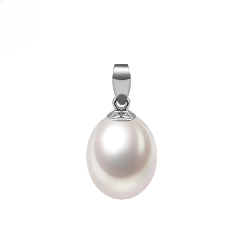 

Drop Water Into Beads 9-10mm Pearl Pendant Drop Shaped Pearl Simple Single Pendant for Girlfriend White Pearl