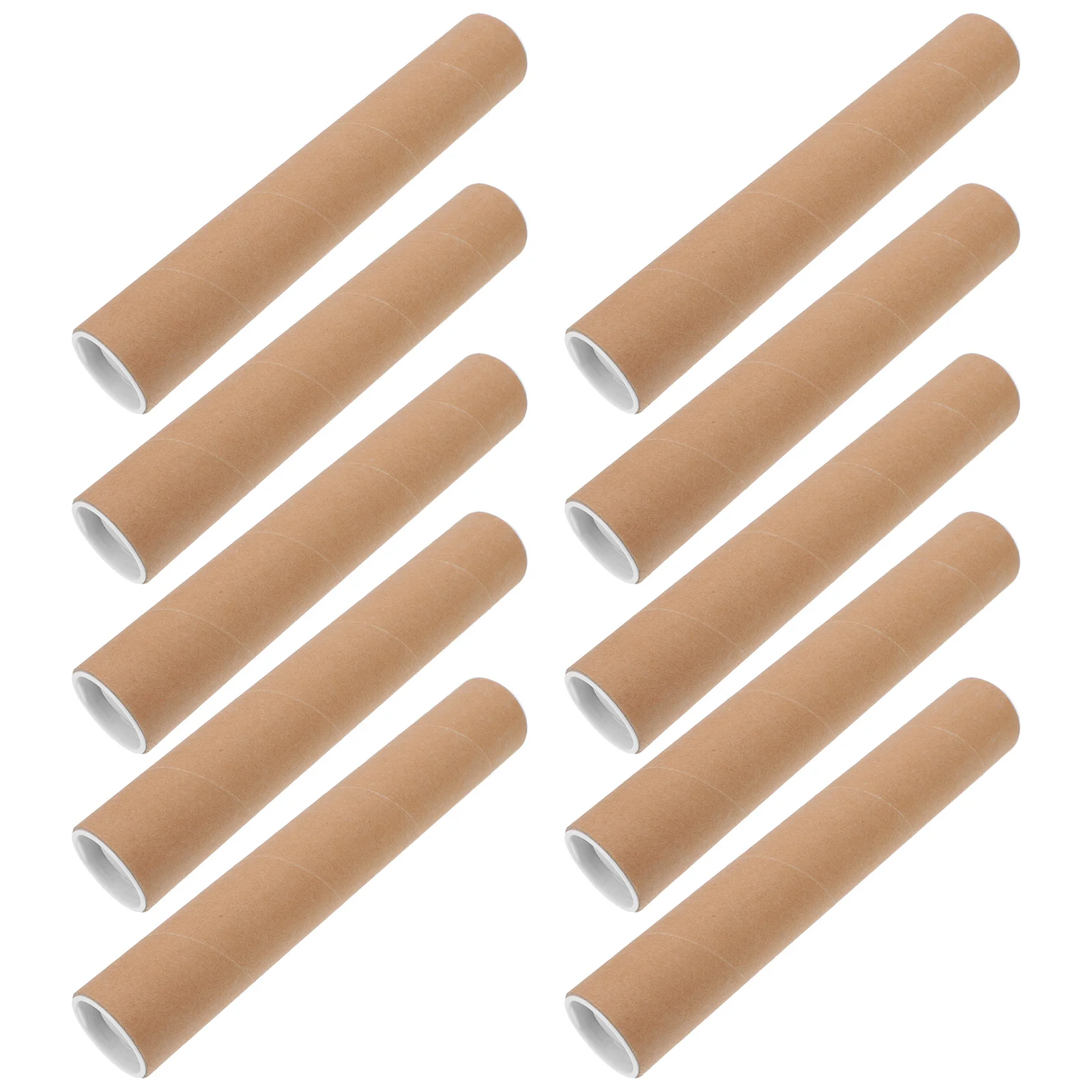 Scatola cilindrica per tubo di stoccaggio per pittura calligrafica da 10 pezzi per distici di Capodanno Confezione regalo Pratica carta d'arte cinese