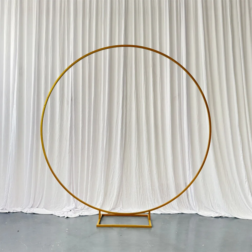 Wrought iron props Round semi-circular background Arch truss Arc truss Wedding event Stage shelf