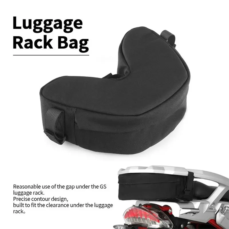 NEW-Rear Rack Bag 2L For BMW R1200GS R 1200 GS 2004-2012 Motorcycle Tail Rack Storage Luggage Bag
