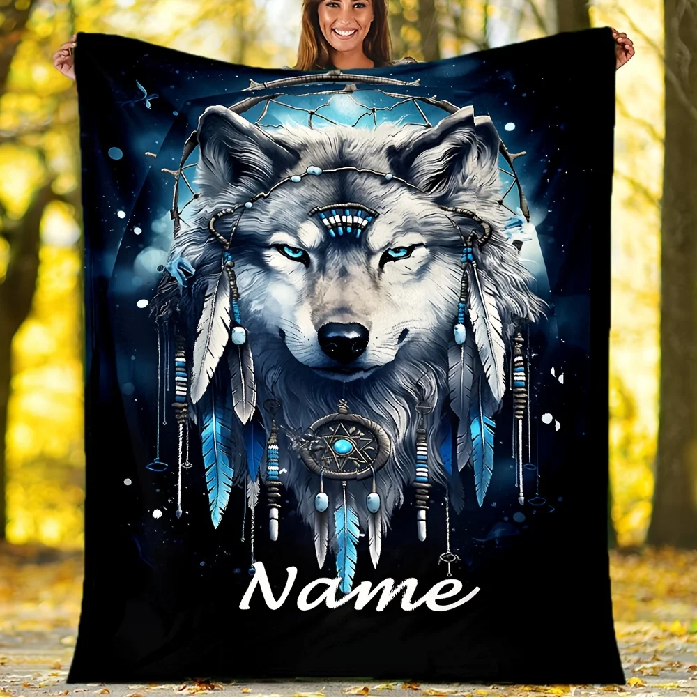 Personalized Name and Text Customized Blankets, Gift Blankets Tailored for Children, Parents, Lovers, and Friends