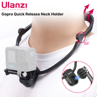 Ulanzi Go-Quick II Gopro Neck Holder Mount Lanyard Strap Foldable for GoPro Hero 12 11 10 9 7Insta360 OSMO Action Sports Camera