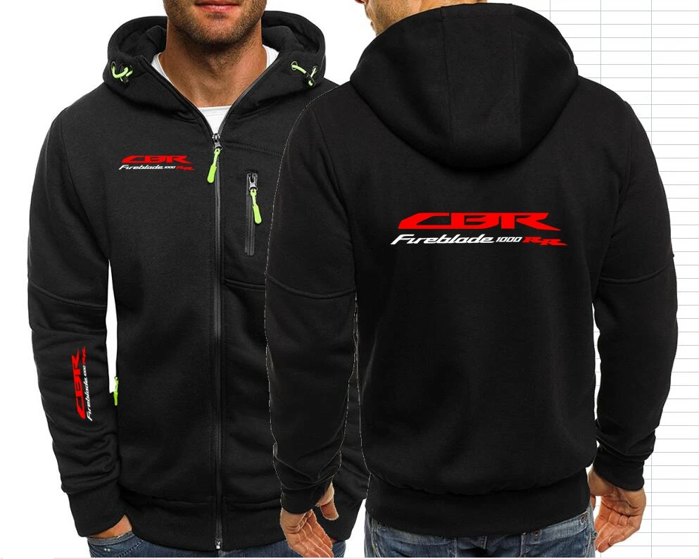 Motorcycle Hoodies Sweatshirts CBR 1000RR Japan Motorbike Zipper Sweatshirts Male Hondaes Jacket Mens F1 Clothing Outerwear