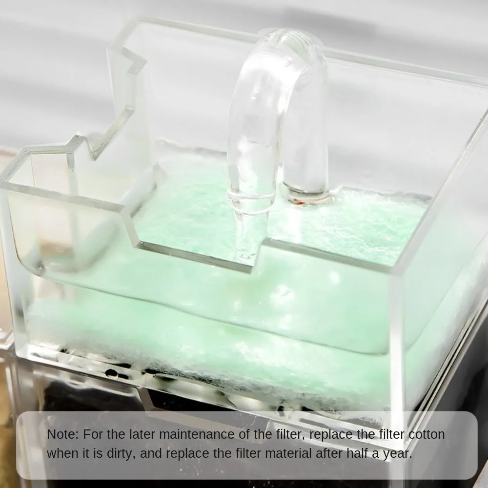 Three-in-one External Aquarium Filter Oxygenated Silent Water Circulation Filter Box Wall-mounted Plastic Water Purifier