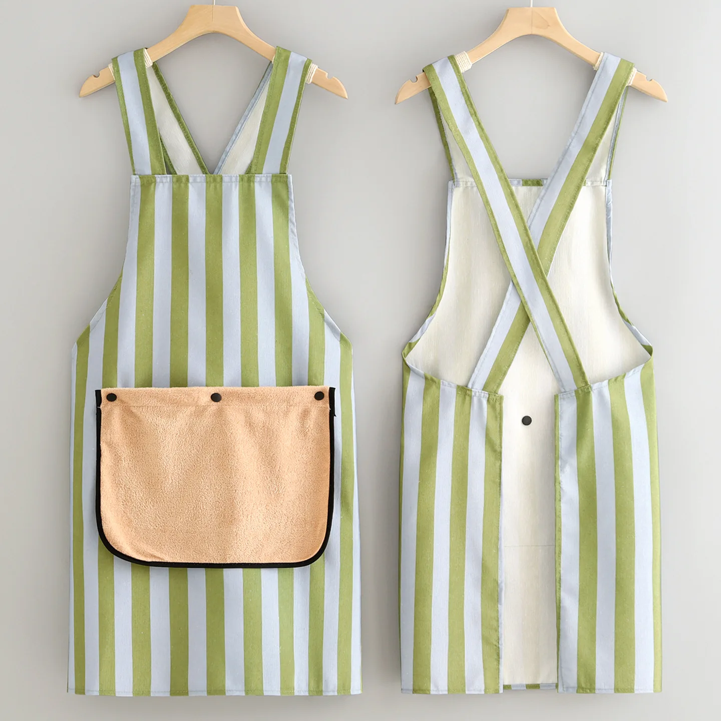 

Холщовый фартук для протирки рук, кухонный бытовой грязеотталкивающий дышащий комбинезон для взрослых, выпечка чая с молоком, магазин талии, специальный кейтеринг