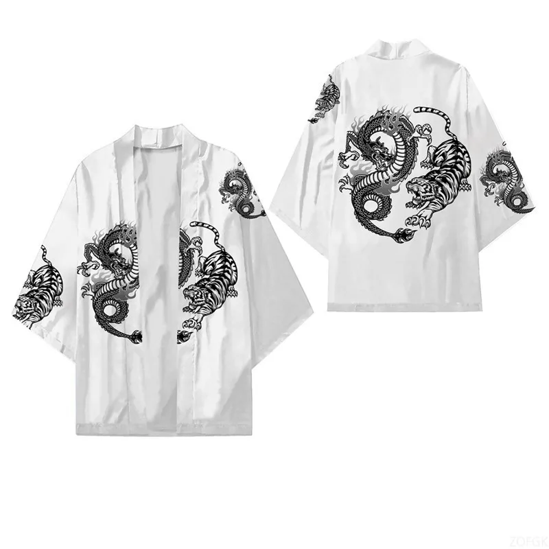 منتج ياباني جديد لعام 2023 طباعة رقمية ثلاثية الأبعاد هاراجوكو كيمونو عباءة معطف بيجامة سترة صيفية