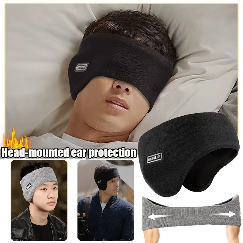 غطاء للأذنين دافئ الشتاء عقال الأذن يفشل الرجال سميكة الدفء تشغيل التزلج في الهواء الطلق عصابة رياضية للرأس الجبين الباردة والدليل يندبروف #3