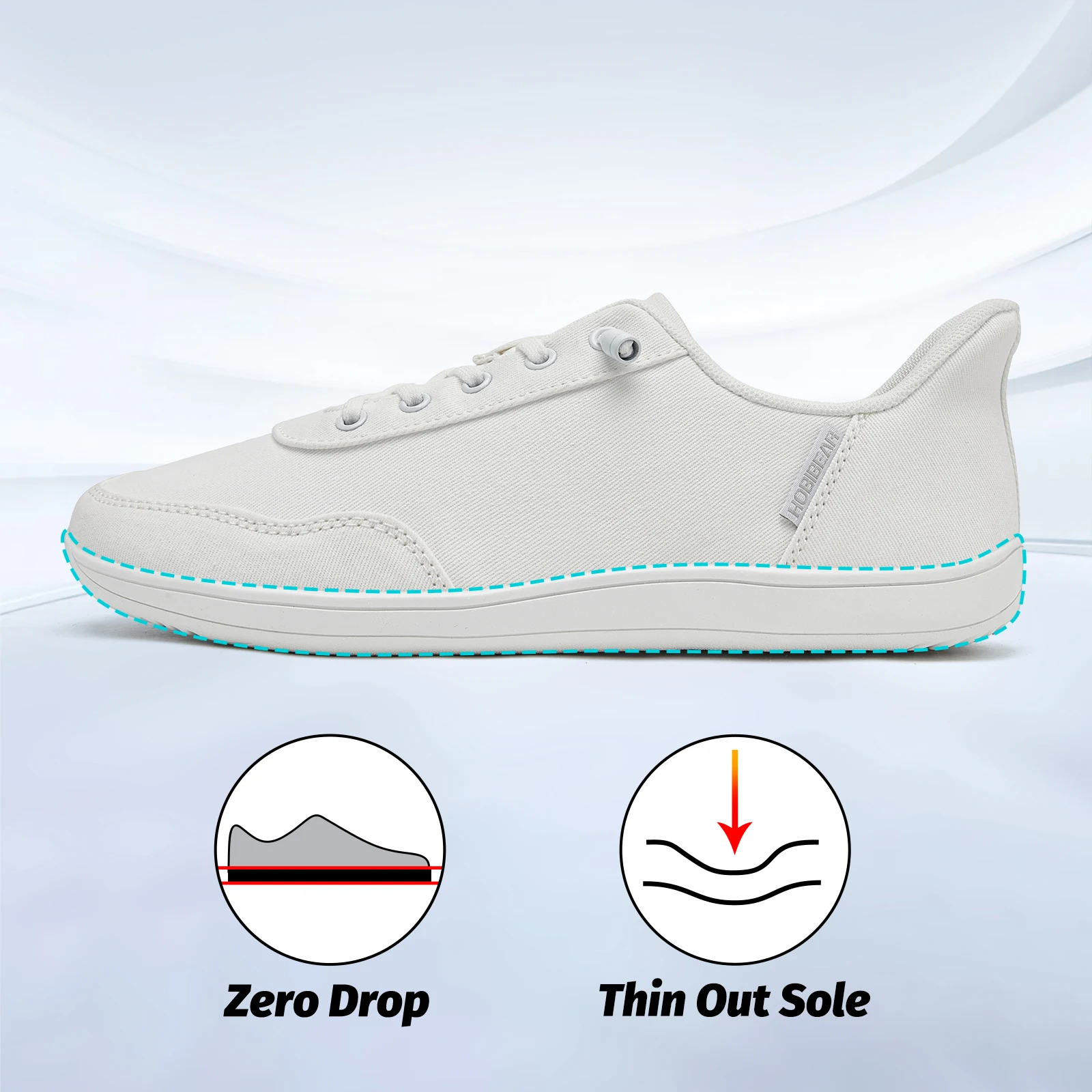 HOBIBEAR Unisex-Barfußschuhe für Männer und Frauen, breite Zehen, verstellbare Slip-On-Sneaker, minimalistische, leichte Wanderschuhe – Detail 8