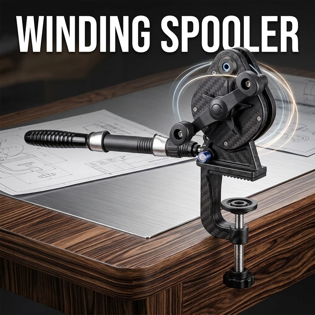 Fishing Line Spooler - Portable Fishing Line Reel Bidirectioanl Winding