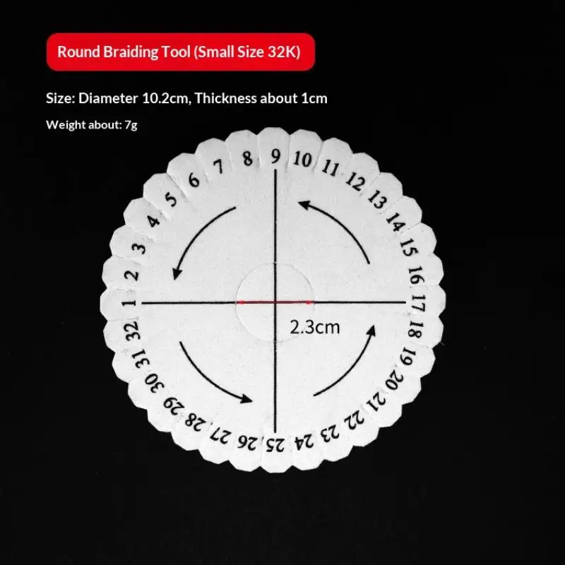 4 Stück Flecht-Scheiben, runde und quadratische Kumihimo-Perlen-Scheiben, Flecht-Platten, DIY-Armband-Webplatte – Detail 7