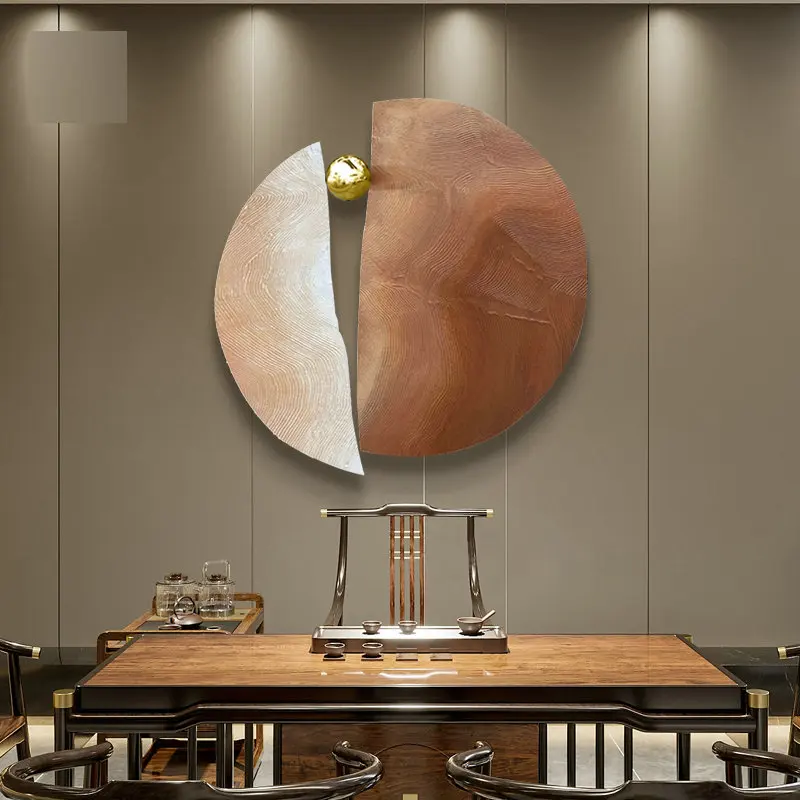 Irregular round three-dimensional reliefs, living room decoration paintings, stainless steel art decoration sculptures BB378TH