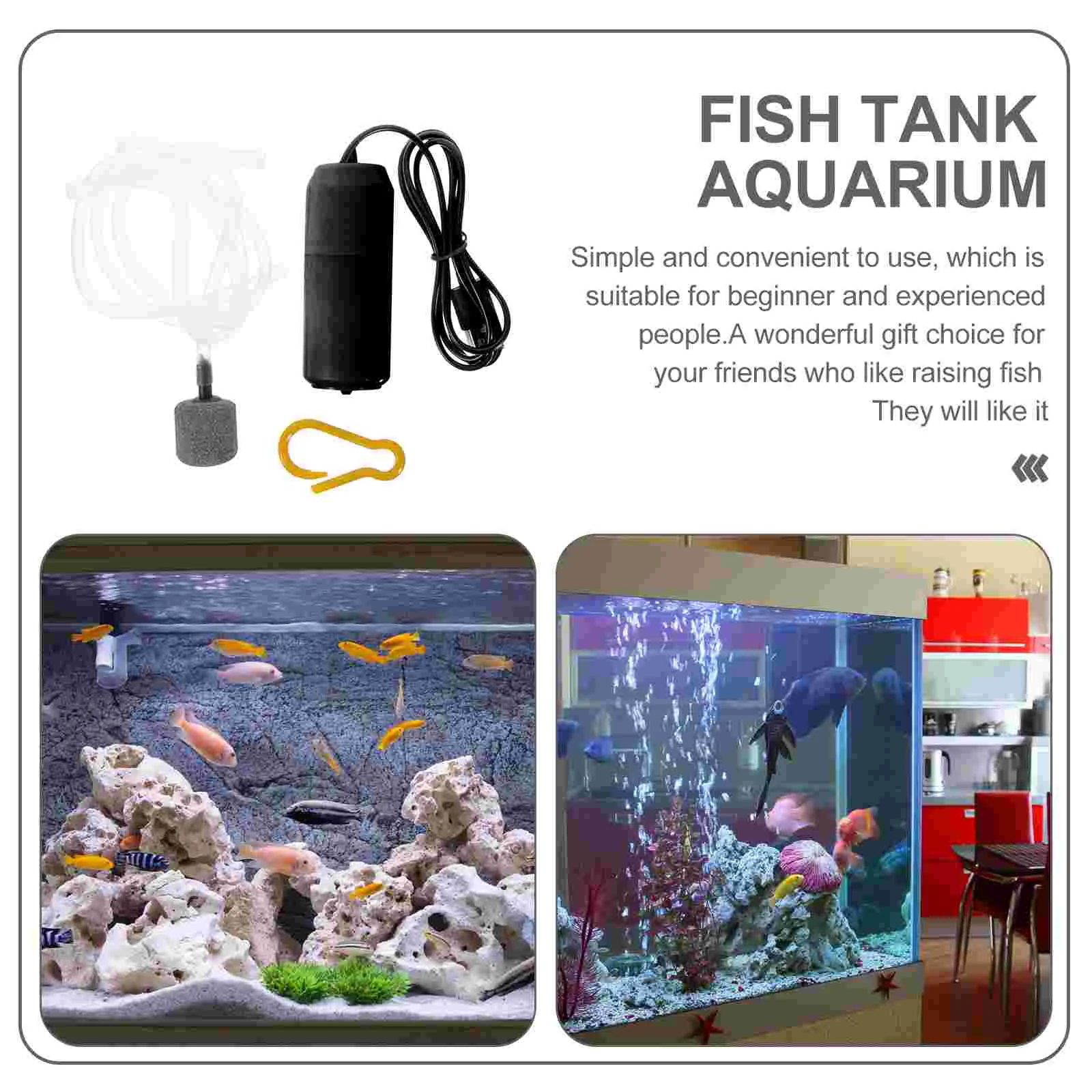 Portable Household Oxygen Pump Strainer Air Water 800X300X300CM Aquarium Bubbler