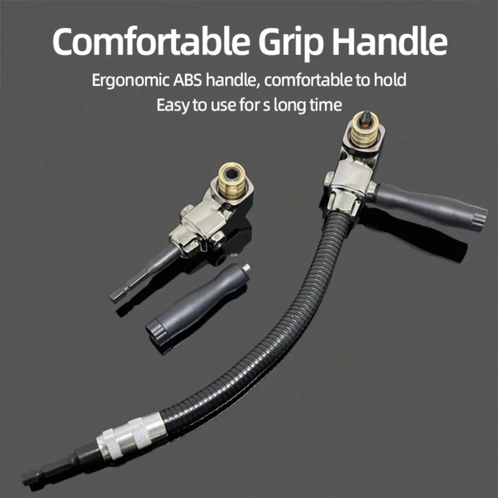 

90 Degree Rotation Electric Drill Corner Device Flexible Bit Holder Quick Change Holder Electric Drill Driver Extension Rod