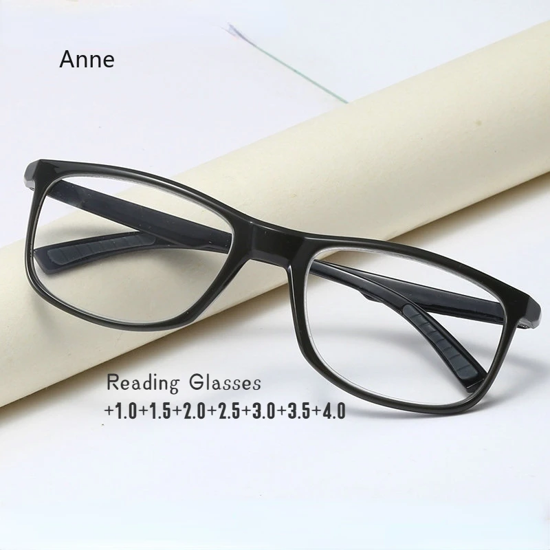 2024 New Crystal Reading Glasses For Men's And Women's Presbyopia Mirror Spring Feet Metal Frame Durable High-Quality gafas