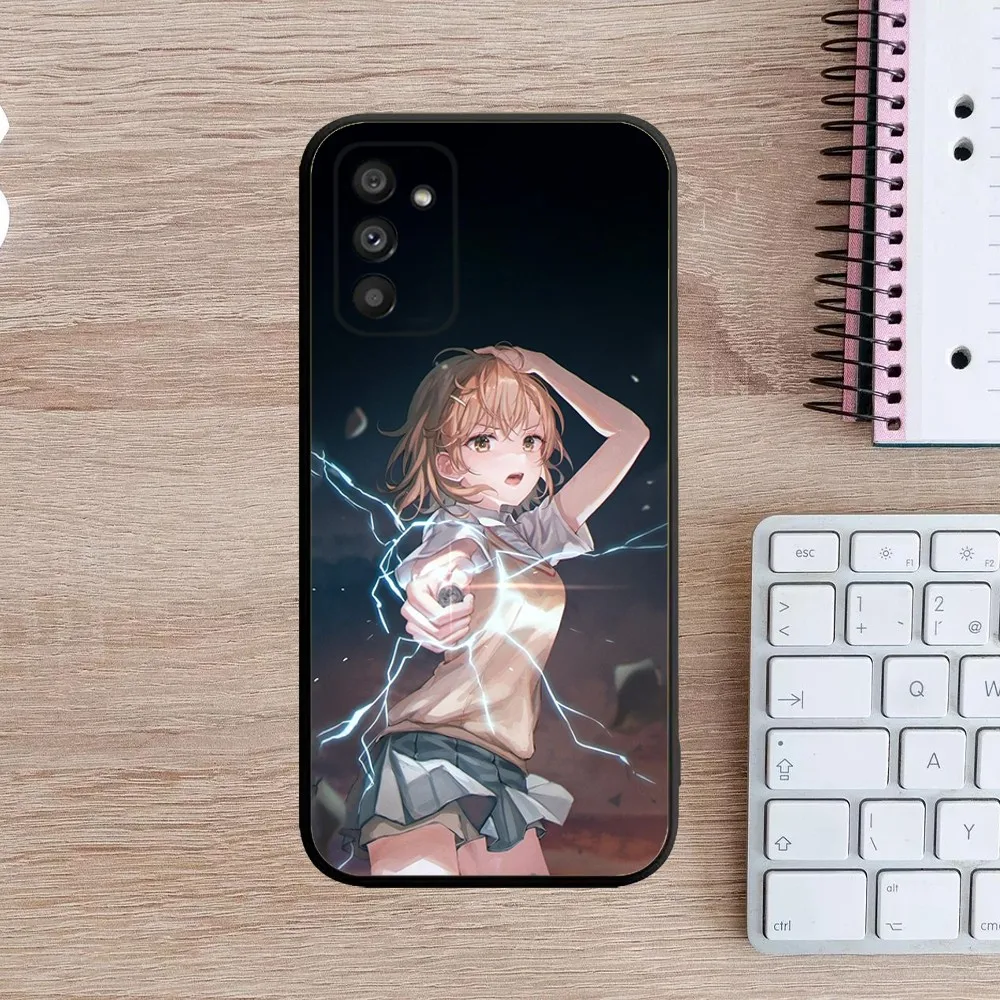 A Certain Scientific Railgun Phone Case For Samsung Galaxy A13,A21s,A22,A31,A32,A52,A53,A71,A80,A91 Soft Black Cover