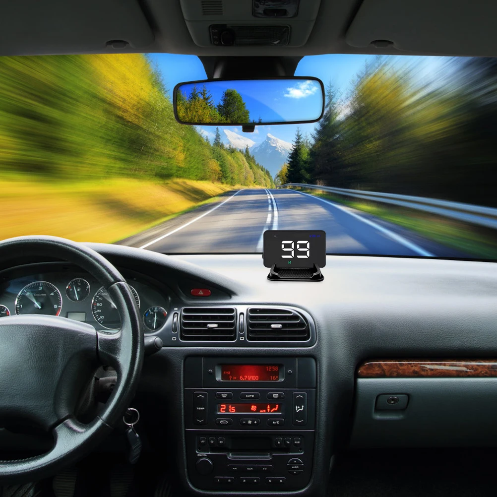 

Car Monitor Digital Speedometer Universal ABS PC Lightweight Durable Clear Screen Easy Install