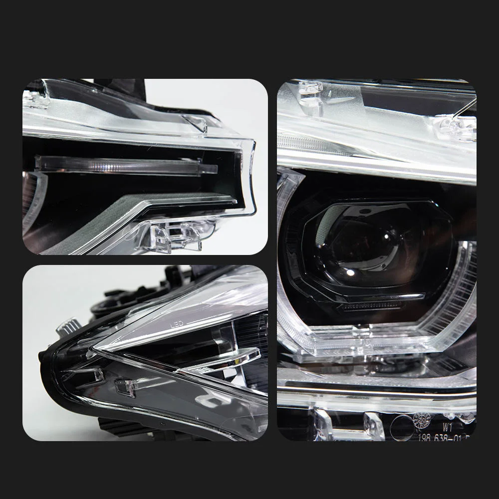 Sewiyolin سيارة LED مجموعة مصابيح أمامية لسيارات BMW F30 F35 2013-2019 ثنائي اللون الضباب DRL الفرامل بدوره مصباح إشارة التوصيل والتشغيل #2
