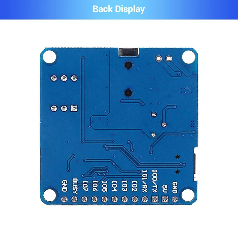 Voice Sound Playback Module Arduino MP3 Player Module UART I/O Trigger Class D Amplifier Board 5W 8M Storage DY-SV8F SD/TF Card